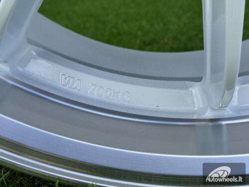 Ratlankis Work ZR10 Style R19X9.5J 5X120 ET38 72.56 White with Diamond Cut Lip