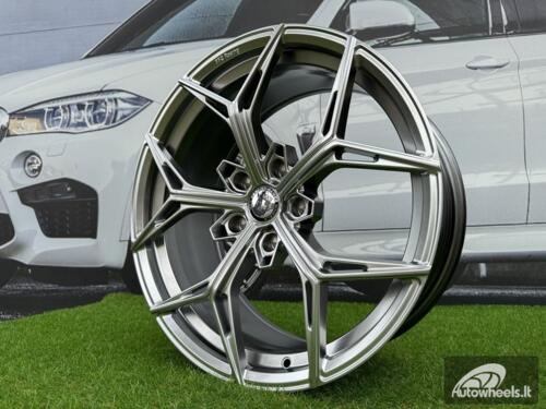 Ratlankis HRE FF11 Style R19X8.5J 5X120 ET35 72.56 Hyper Black