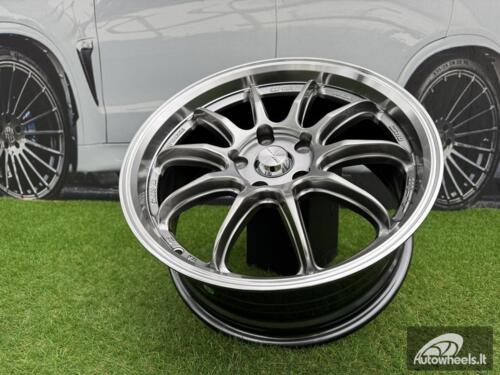 Ratlankis Work ZR10 Style R17X7.5J 5X114.3 ET35 73.1 Hyper Black with Diamond Cut Lip
