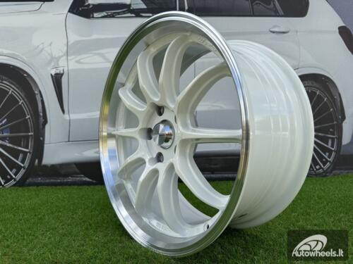 Ratlankis Work ZR10 Style R17X7.5J 5X114.3 ET35 73.1 White with Diamond Cut Lip
