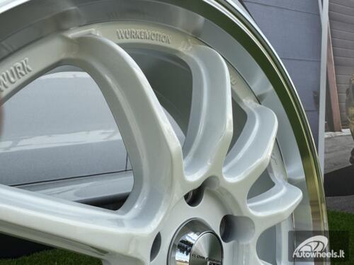 Ratlankis Work ZR10 Style R17X7.5J 5X114.3 ET35 73.1 White with Diamond Cut Lip