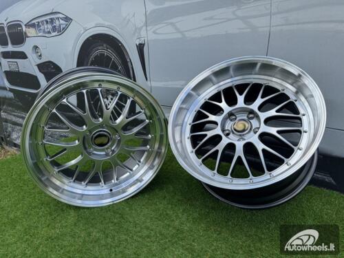 Ratlankis BBS LM Style R19X8.5J (Fit for 5X112 / 5X114.3) ET35 73 Hyper Black with Diamond Cut Lip