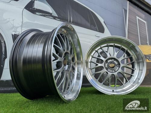 Ratlankis BBS LM Style R19X9.5J (Fit for 5X112 / 5X114.3) ET38 73 Hyper Black with Diamond Cut Lip