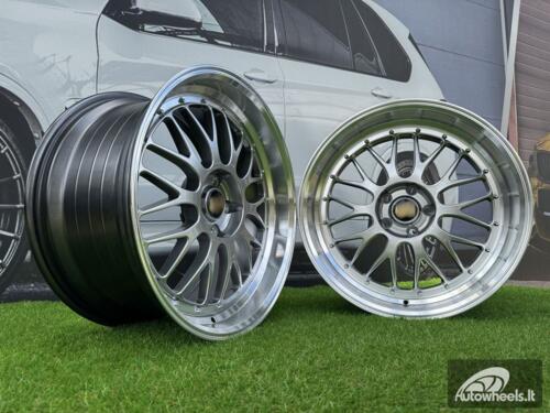 Ratlankis BBS LM Style R19X10.5J (Fit for 5X112 / 5X114.3) ET25 73 Hyper Black with Diamond Cut Lip