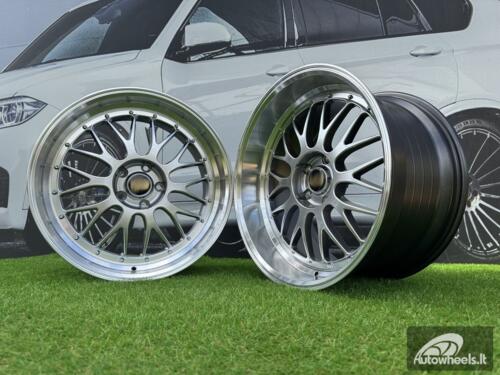 Ratlankis BBS LM Style R19X10.5J (Fit for 5X112 / 5X114.3) ET25 73 Hyper Black with Diamond Cut Lip