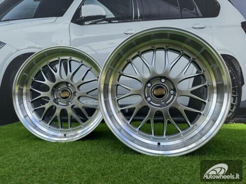 Ratlankis BBS LM Style R19X10.5J (Fit for 5X112 / 5X114.3) ET25 73 Hyper Black with Diamond Cut Lip