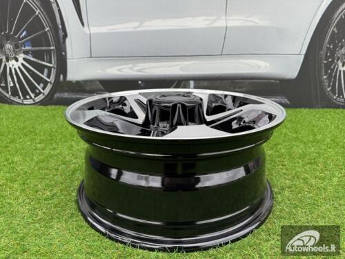Ratlankis Toyota Land Cruiser Style R16X6.5J 5X150 ET0 110 Black with Diamond Cut
