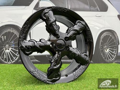 Ratlankis Black Dragon R19X8.5J 5X114.3 ET35 73.1 Gloss Black