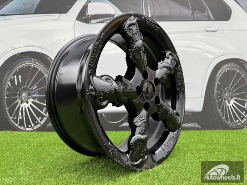 Ratlankis Black Dragon R19X8.5J 5X114.3 ET35 73.1 Gloss Black