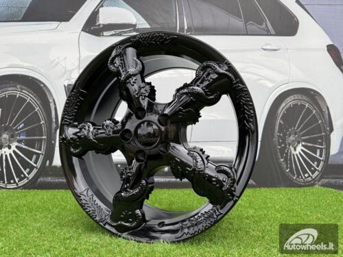 Ratlankis Black Dragon R19X8.5J 5X114.3 ET35 73.1 Gloss Black