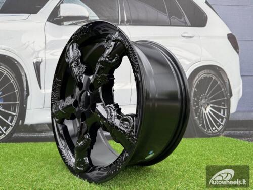 Ratlankis Black Dragon R19X8.5J 5X114.3 ET35 73.1 Gloss Black