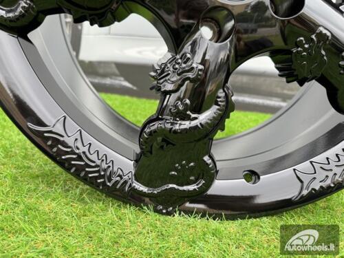 Ratlankis Black Dragon R19X8.5J 5X114.3 ET35 73.1 Gloss Black