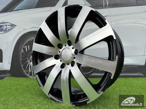 Ratlankis Sprinter 10 Spoke Style R19X8.5J 6X130 ET40 84.1 Black with Diamond Cut