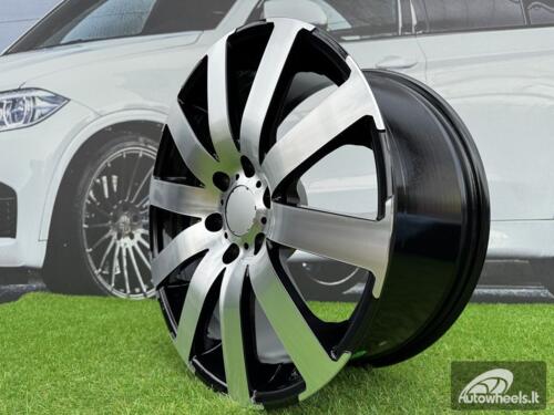 Ratlankis Sprinter 10 Spoke Style R19X8.5J 6X130 ET40 84.1 Black with Diamond Cut
