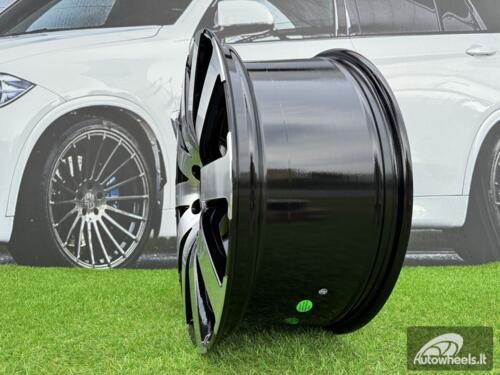 Ratlankis Sprinter 10 Spoke Style R19X8.5J 6X130 ET40 84.1 Black with Diamond Cut
