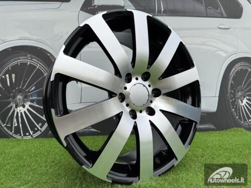 Ratlankis Sprinter 10 Spoke Style R19X8.5J 6X130 ET40 84.1 Black with Diamond Cut