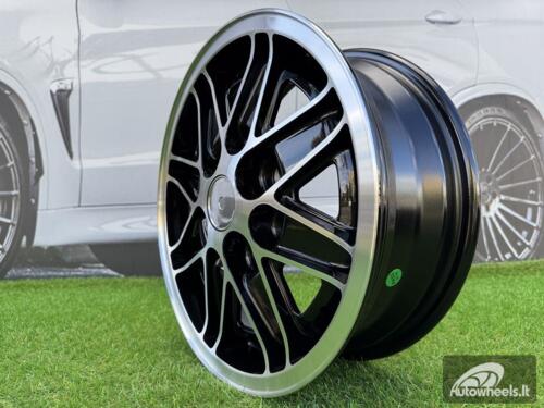 Ratlankis VW Beetle MK2 Cosmic Oldschool R15X5.5 4X130 ET35 80.9 Black with Diamond Cut ( Lancia Fulvia / Flavia )