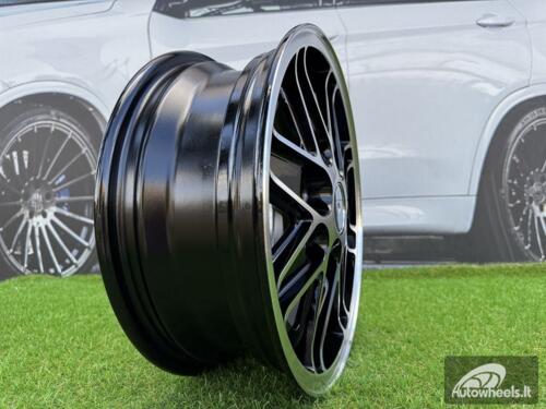 Ratlankis VW Beetle MK2 Cosmic Oldschool R15X5.5 4X130 ET35 80.9 Black with Diamond Cut ( Lancia Fulvia / Flavia )