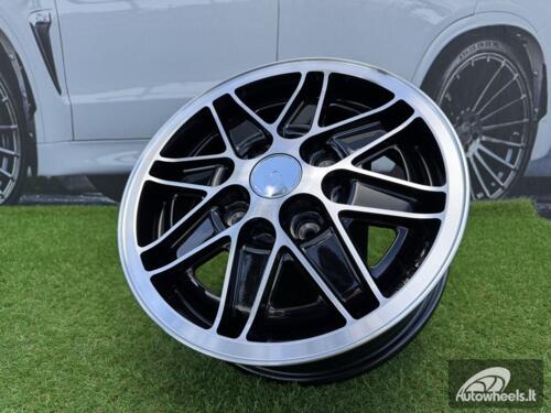 Ratlankis VW Beetle MK2 Cosmic Oldschool R15X5.5 4X130 ET35 80.9 Black with Diamond Cut ( Lancia Fulvia / Flavia )