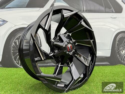Ratlankis Fuel 4X4 Style R20X9.5J 5x114.3 ET-15 67.1 Gloss Black