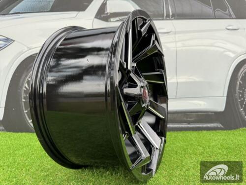 Ratlankis Fuel 4X4 Style R20X9.5J 5x114.3 ET-15 67.1 Gloss Black
