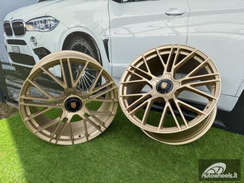 Ratlankis Porsche Manhart FORGED Style R21X11.5J 5x130 ET69 71.56 Matt Gold