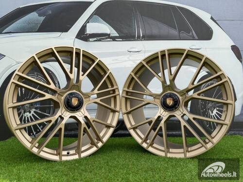 Ratlankis Porsche Manhart FORGED Style R21X11.5J 5x130 ET69 71.56 Matt Gold