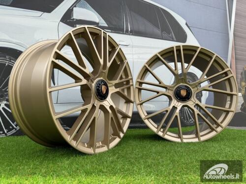 Ratlankis Porsche Manhart FORGED Style R21X11.5J 5x130 ET69 71.56 Matt Gold