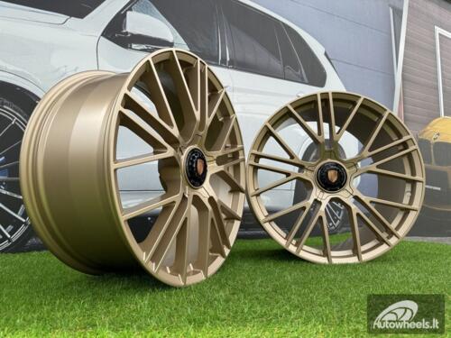 Ratlankis Porsche Manhart FORGED Style R21X11.5J 5x130 ET69 71.56 Matt Gold