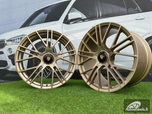 Ratlankis Porsche Manhart FORGED Style R21X11.5J 5x130 ET69 71.56 Matt Gold