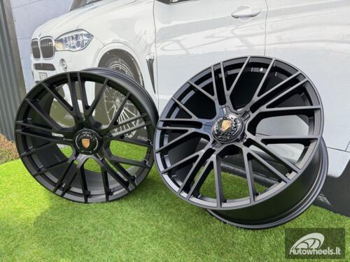 Ratlankis Porsche Manhart FORGED Style R21X11.5J 5x130 ET69 71.56 Matt Black