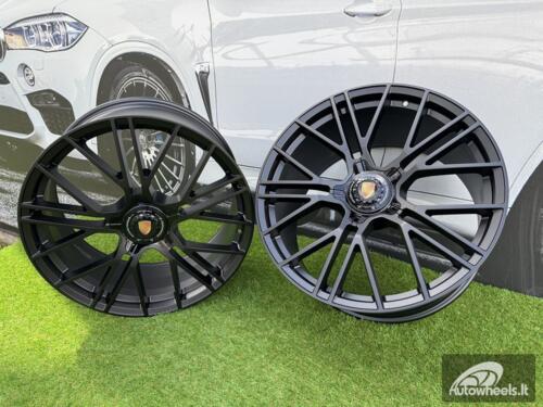 Ratlankis Porsche Manhart FORGED Style R21X11.5J 5x130 ET69 71.56 Matt Black