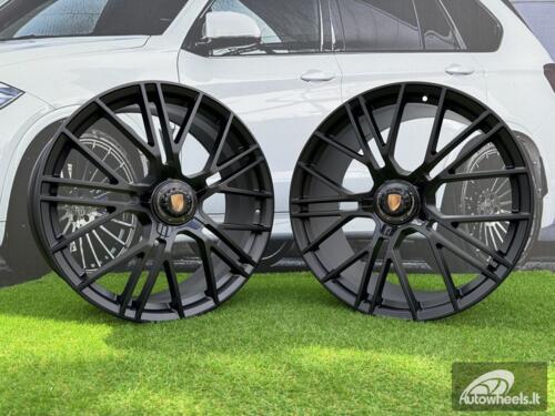 Ratlankis Porsche Manhart FORGED Style R21X11.5J 5x130 ET69 71.56 Matt Black