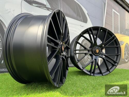 Ratlankis Porsche Manhart FORGED Style R21X11.5J 5x130 ET69 71.56 Matt Black