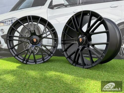 Ratlankis Porsche Manhart FORGED Style R21X11.5J 5x130 ET69 71.56 Matt Black