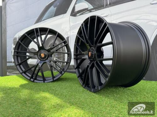Ratlankis Porsche Manhart FORGED Style R21X11.5J 5x130 ET69 71.56 Matt Black