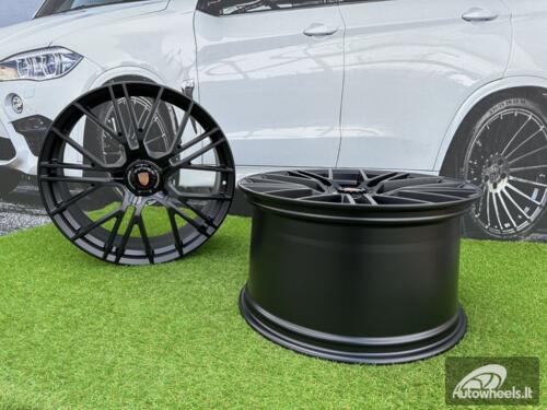 Ratlankis Porsche Manhart FORGED Style R21X11.5J 5x130 ET69 71.56 Matt Black