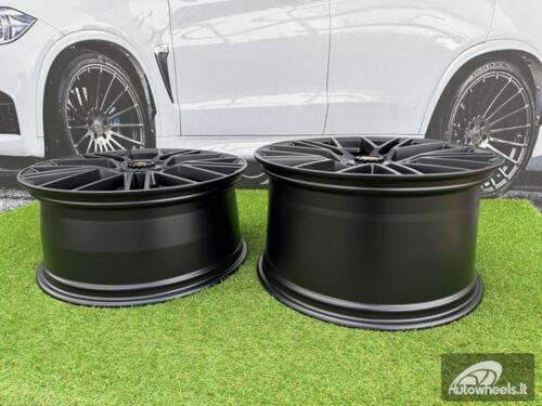 Ratlankis Porsche Manhart FORGED Style R21X11.5J 5x130 ET69 71.56 Matt Black