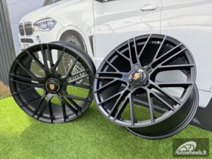 Ratlankis Porsche Manhart FORGED Style R21X11.5J 5x130 ET69 71.56 Matt Black