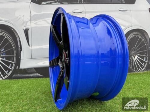 Ratlankis Vossen CV3R Style R16X7.5J 4x100 ET30 73.1 Black with Blue