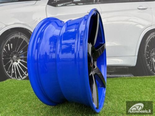 Ratlankis Vossen CV3R Style R16X7.5J 4x100 ET30 73.1 Black with Blue