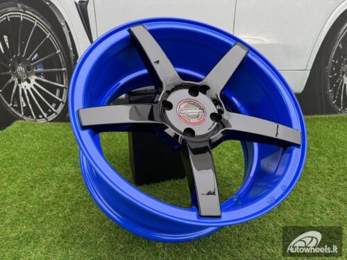 Ratlankis Vossen CV3R Style R16X7.5J 4x100 ET30 73.1 Black with Blue