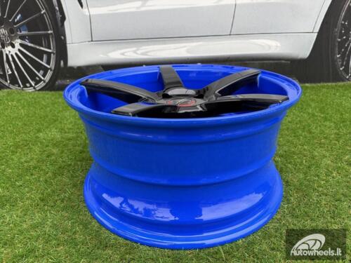 Ratlankis Vossen CV3R Style R16X7.5J 4x100 ET30 73.1 Black with Blue