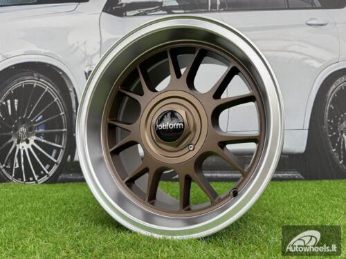 Ratlankis Rotiform TUF-R Style R15X8J 4X100/4X114.3 ET10 73.1 Bronze with Diamond Cut Lip
