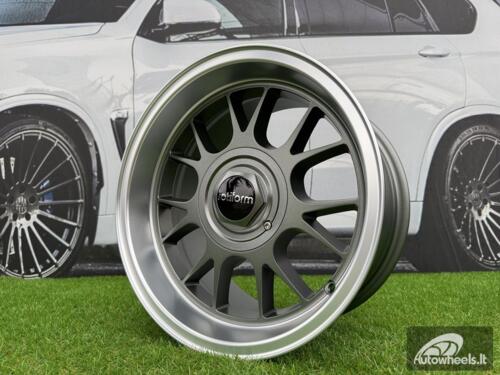 Ratlankis Rotiform TUF-R Style R15X8J 4X100/4X114.3 ET10 73.1 Grey with Diamond Cut Lip