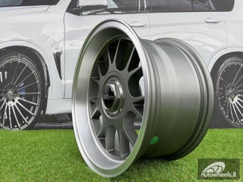 Ratlankis Rotiform TUF-R Style R15X8J 4X100/4X114.3 ET10 73.1 Grey with Diamond Cut Lip