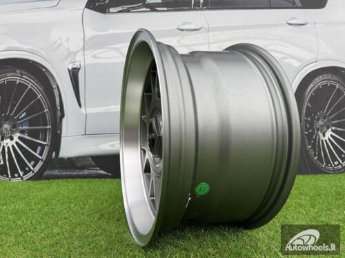 Ratlankis Rotiform TUF-R Style R15X8J 4X100/4X114.3 ET10 73.1 Grey with Diamond Cut Lip