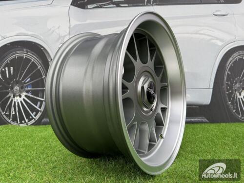 Ratlankis Rotiform TUF-R Style R15X8J 4X100/4X114.3 ET10 73.1 Grey with Diamond Cut Lip