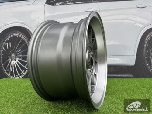 Ratlankis Rotiform TUF-R Style R15X8J 4X100/4X114.3 ET10 73.1 Grey with Diamond Cut Lip