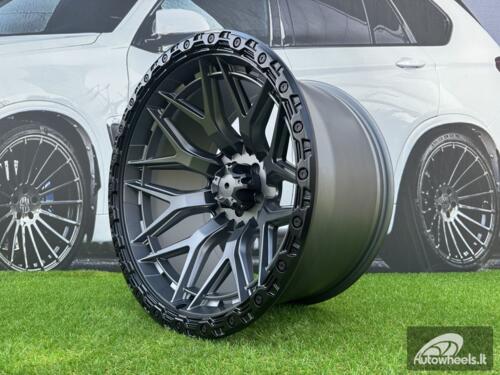 Ratlankis Vortek VRT-603 Style R22X12J 5x114.3 ET-44 73.1 Matt Titanium